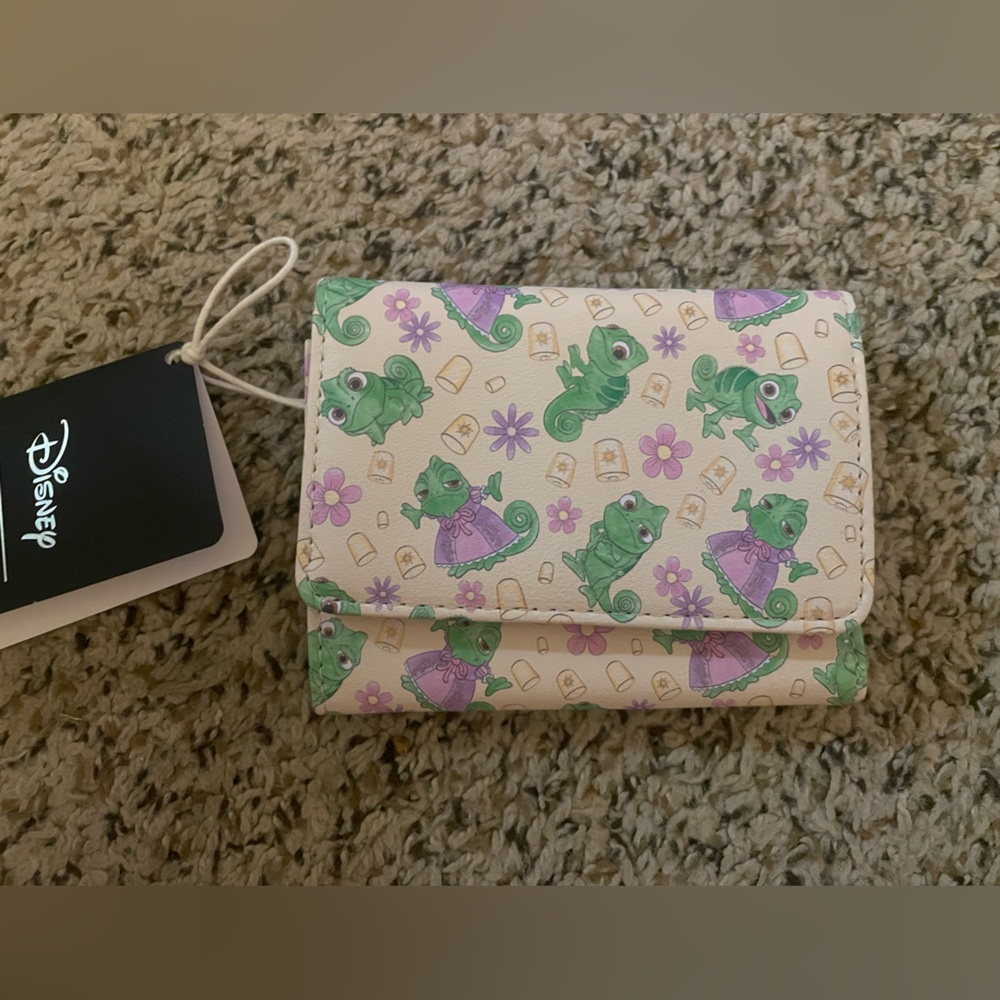 Loungefly Disney Tangled Pascal All Over Print Wallet